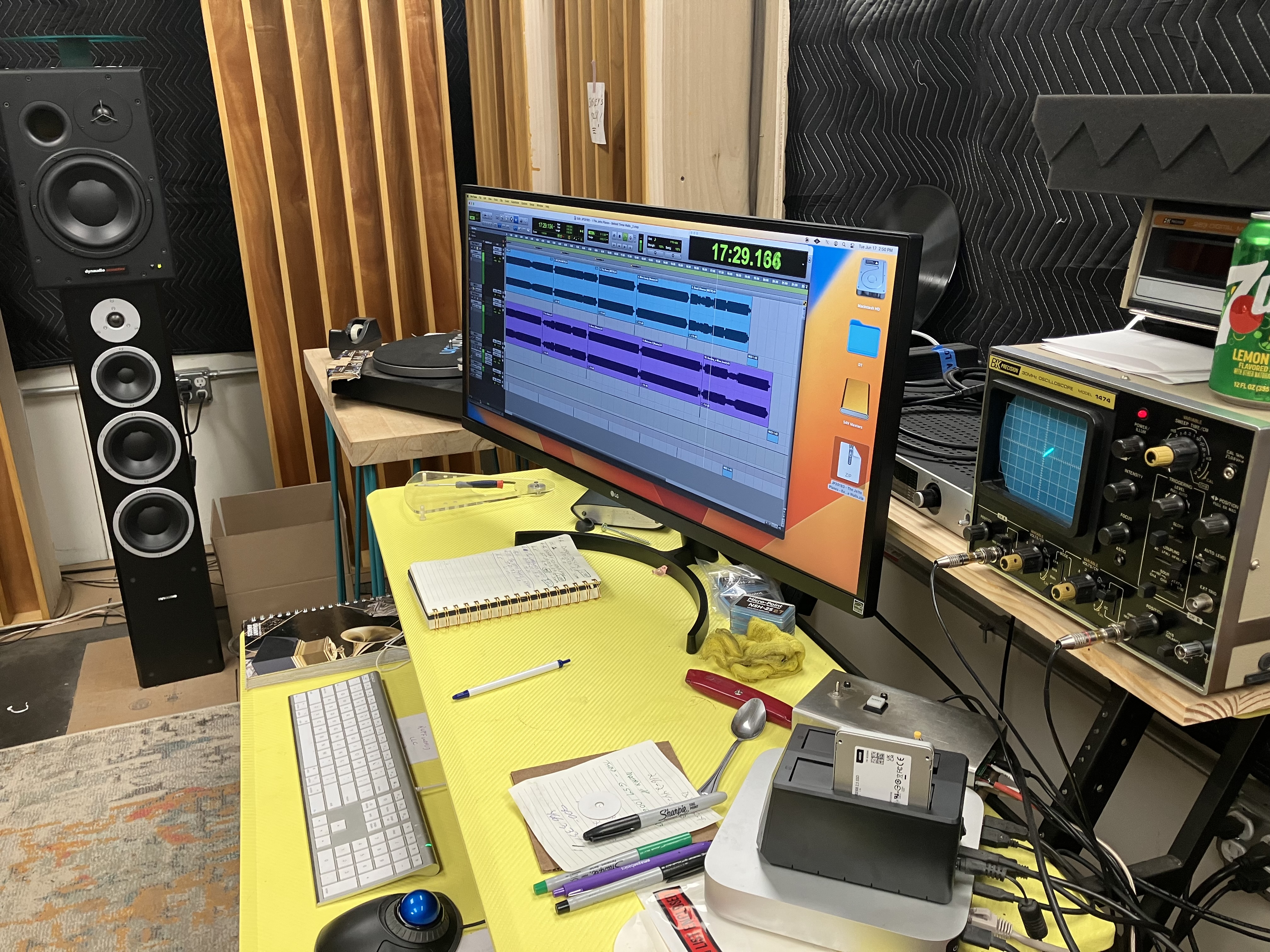 Studio 4 Vinyl lacquer cutting room